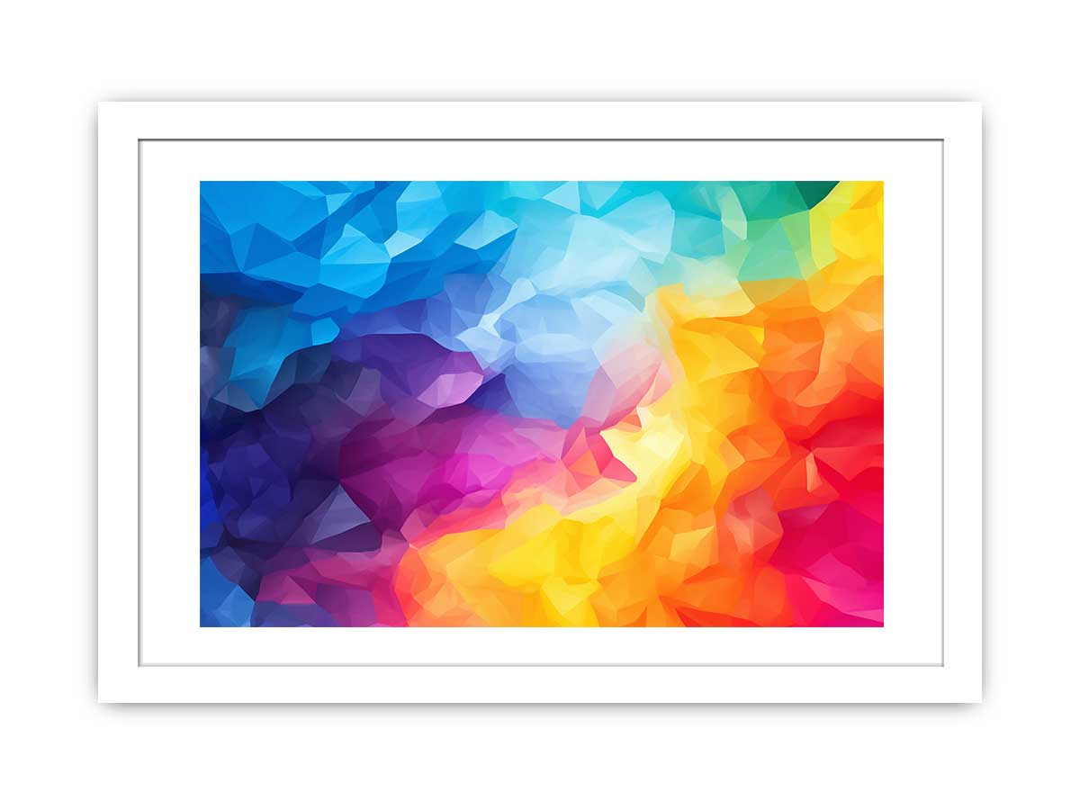 Chromatic Prism Field canvas art for modern room decor.