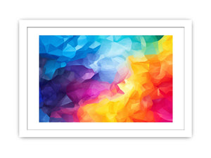 Chromatic Prism Field canvas art for modern room decor.