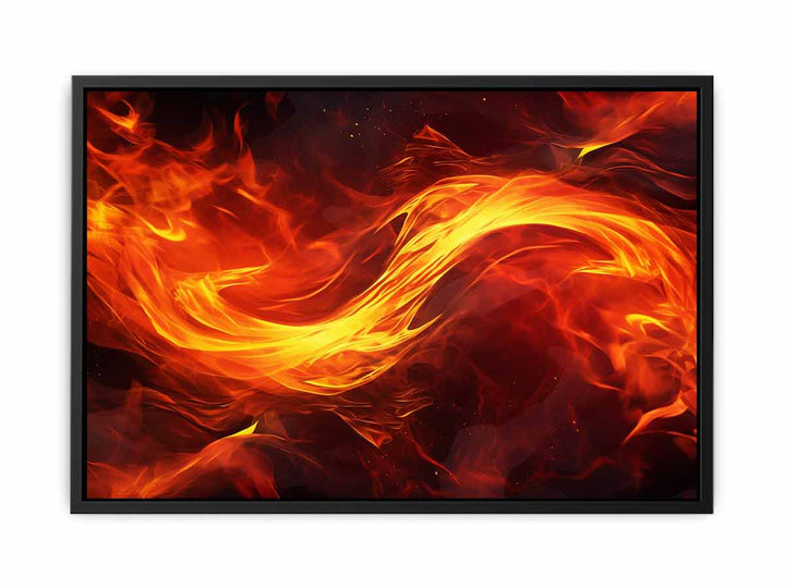 Abstract Fire Painting  canvas Print