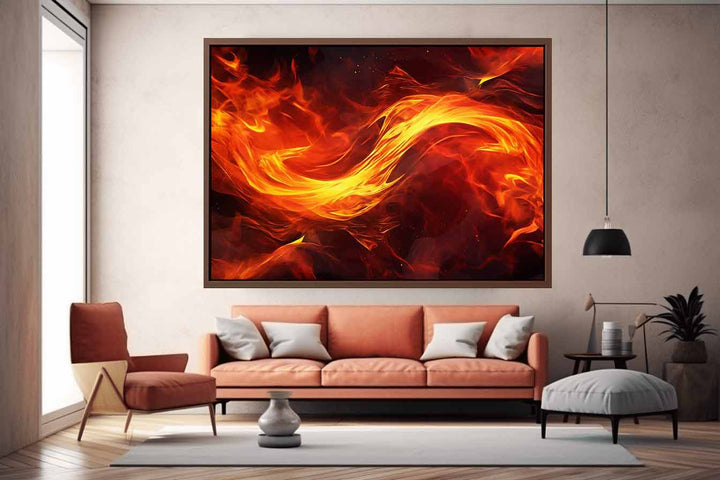 Abstract Fire Painting Art Print
