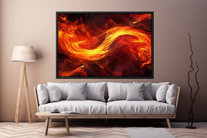 Abstract Fire Painting Art Print