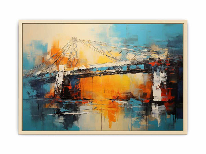 Bridge Abstract Art framed Print