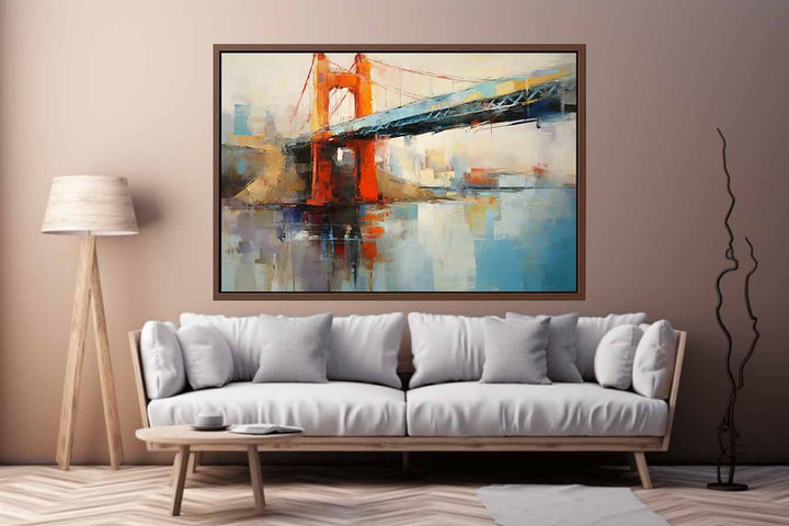 Abstract Bridge Painting Art Print