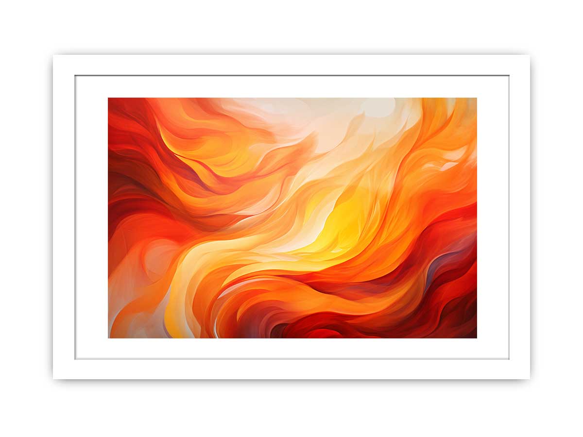 Golden Flame Veil canvas art for modern room decor.