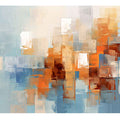 Soft City Reflections canvas art for modern room decor.