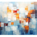 Orange Brown Abstract Squares
