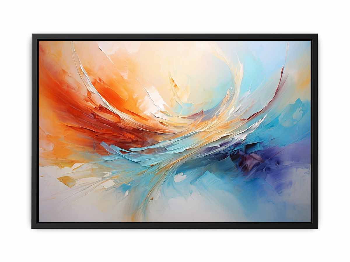 Coastal Color Sweep canvas art for modern room decor.
