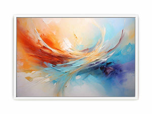 Coastal Color Sweep canvas art for modern room decor.