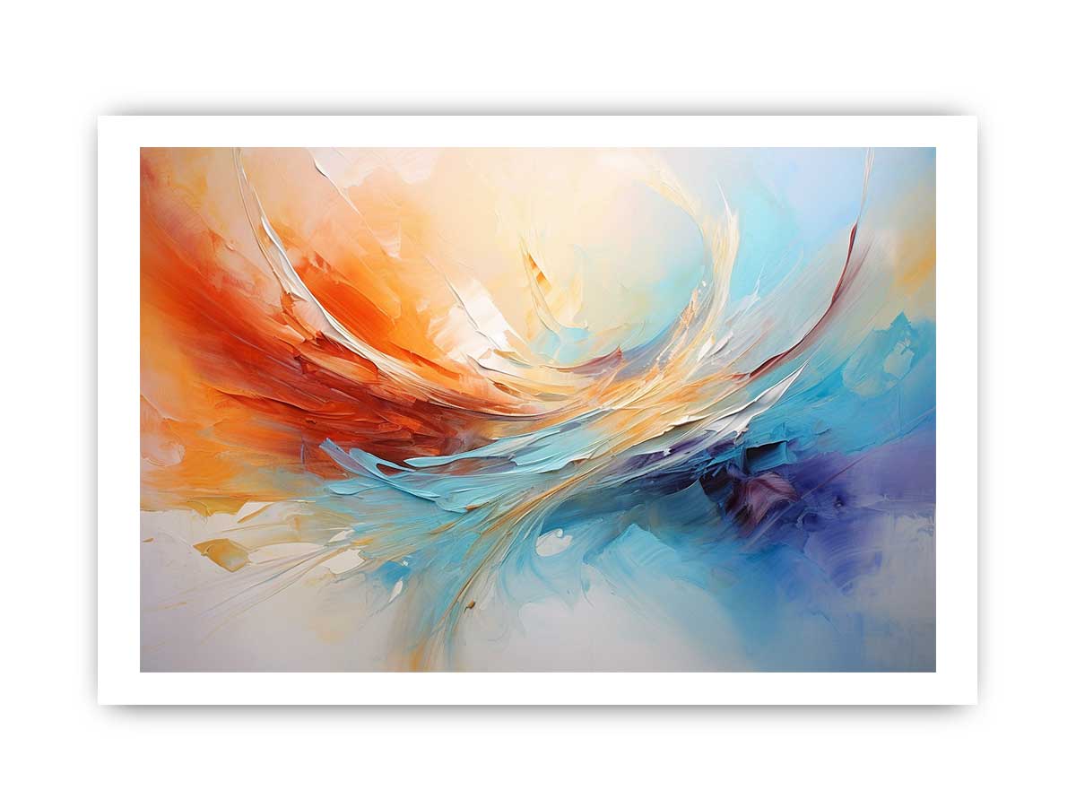 Coastal Color Sweep canvas art for modern room decor.
