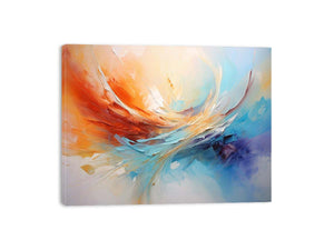 Coastal Color Sweep canvas art for modern room decor.