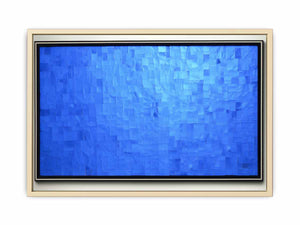 Blue Glass Wall Art framed Print
