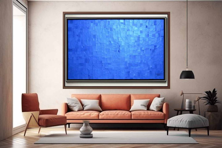Blue Glass Wall Art Print
