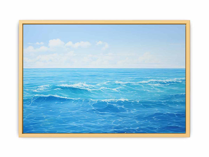 Calm Ocean Painting framed Print
