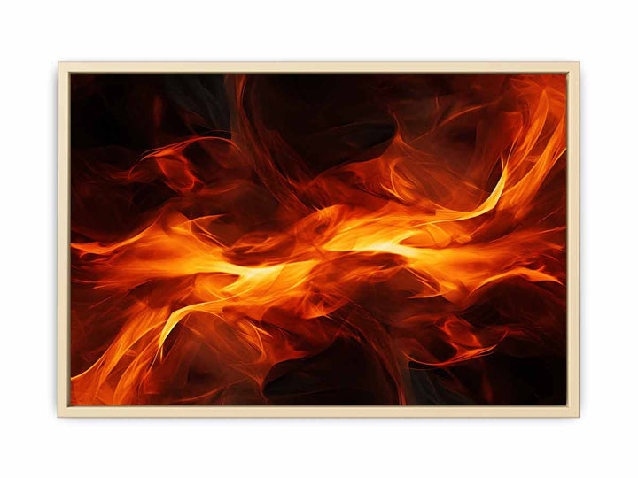 Fire Abstract Artwork framed Print