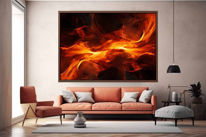 Fire Abstract Artwork Art Print