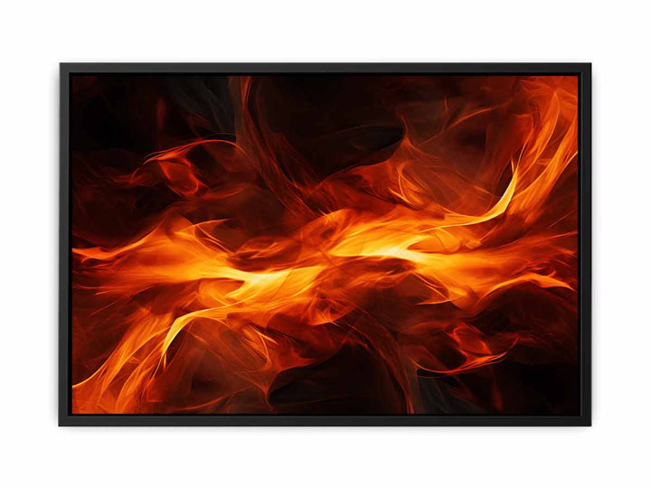 Fire Abstract Artwork  canvas Print