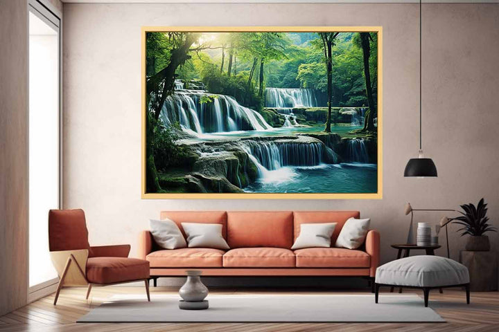 Luxury Waterfall Art  Print