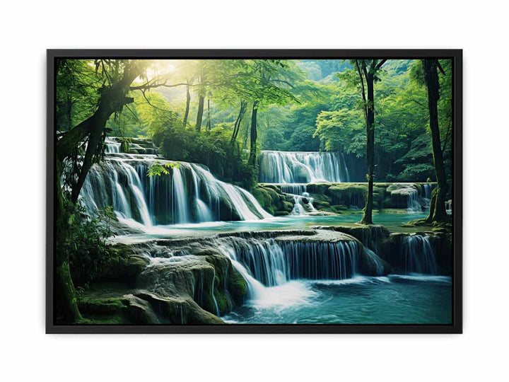 Luxury Waterfall Art  canvas Print