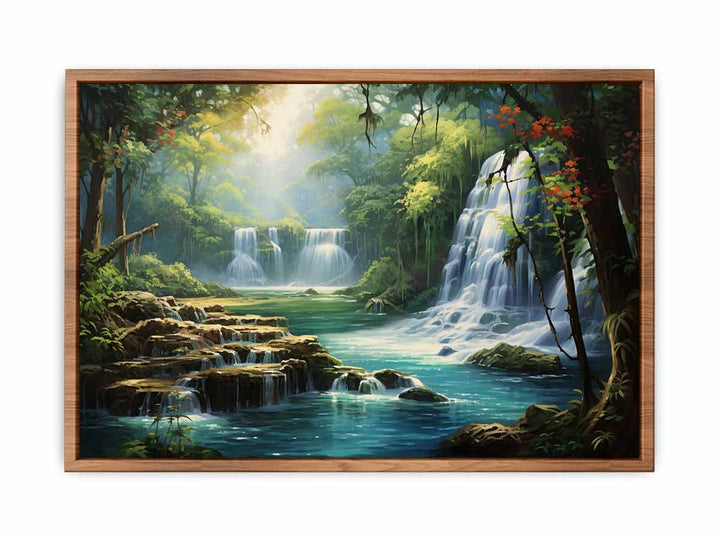 Luxury Waterfall Artwork  Painting