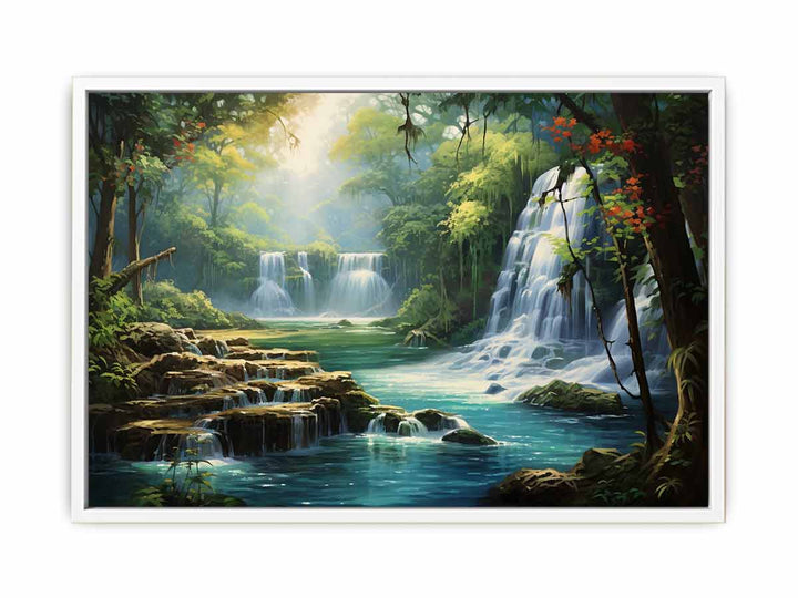 Luxury Waterfall Artwork  Painting