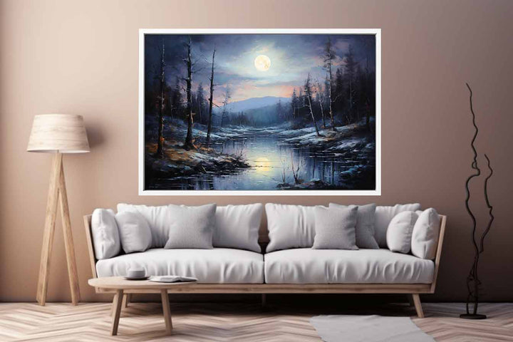 Moonlight Oil Painting Art Print