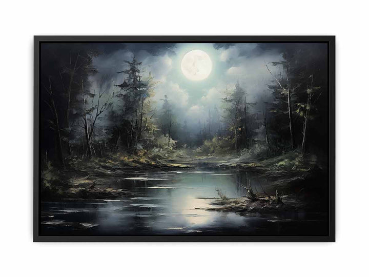 Moonlight Painting  canvas Print