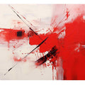 Red Contemporary Framed Art