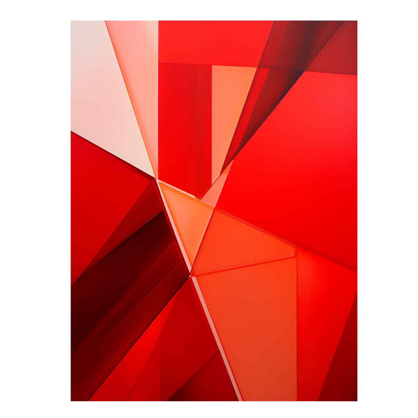 Red Modern Framed Art
