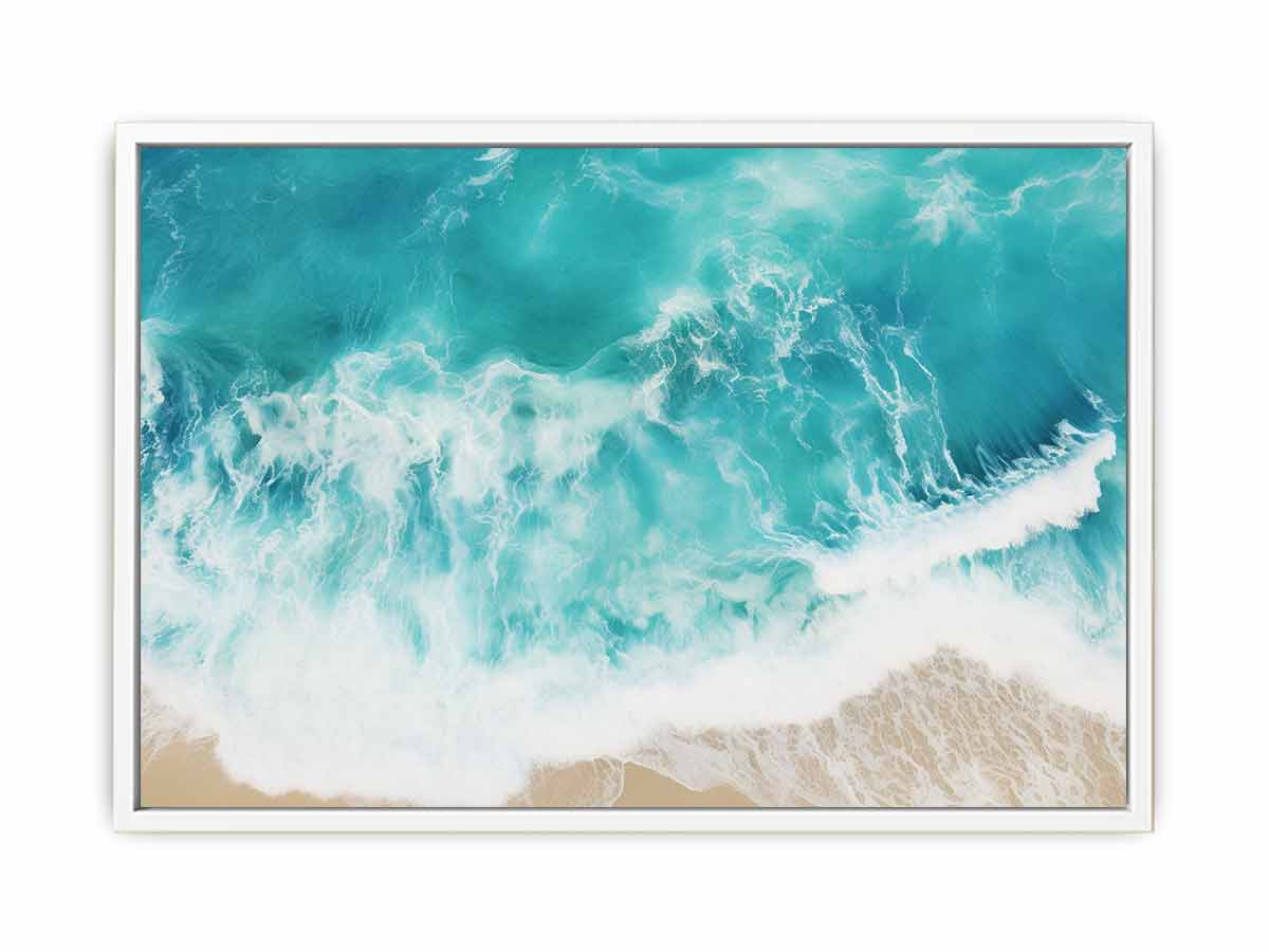Teal Ocean Art  Painting