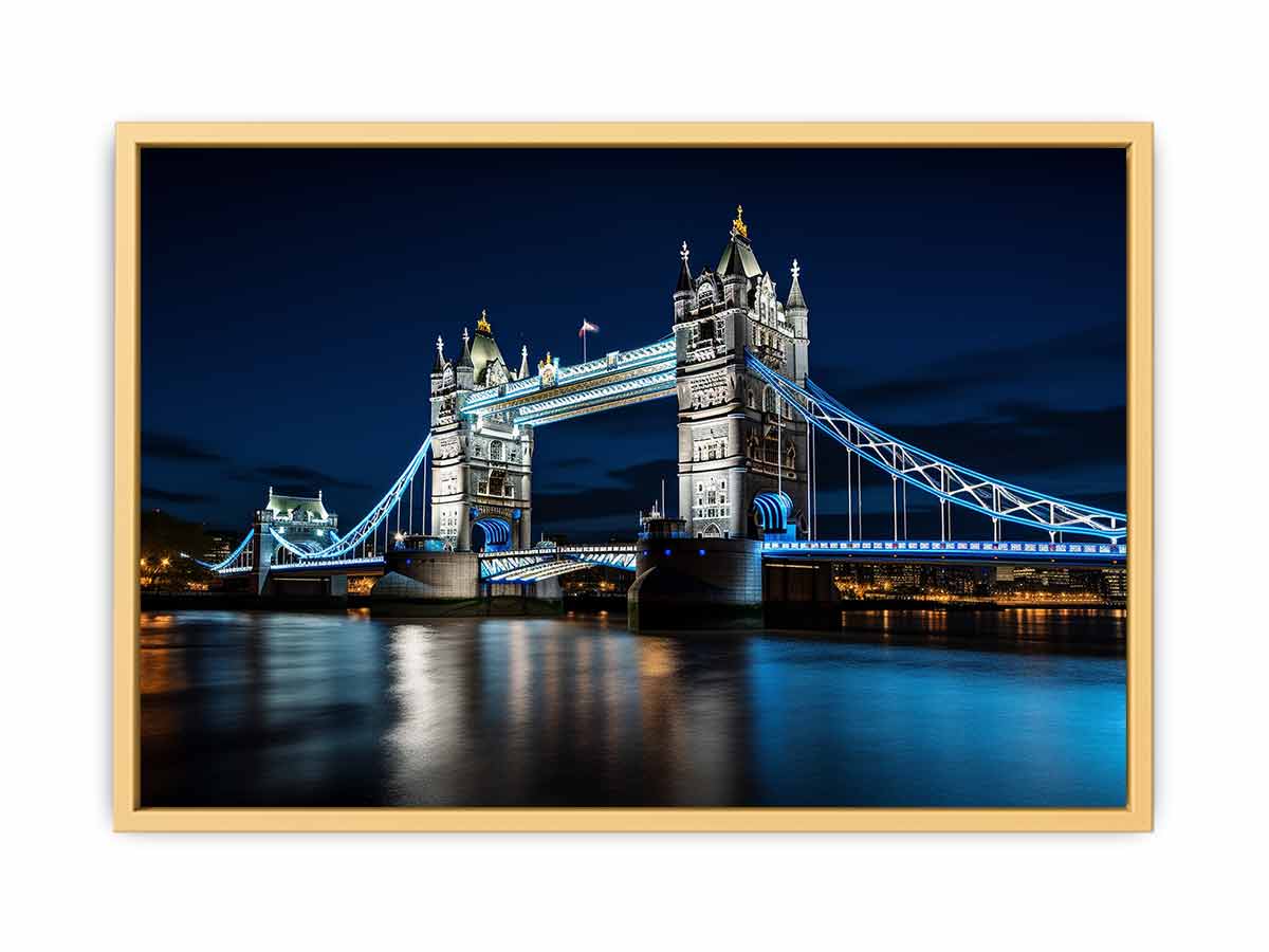 London Bridge At Night framed Print