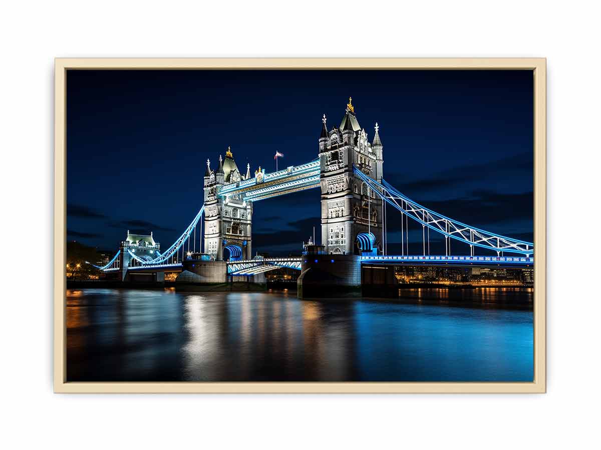London Bridge At Night framed Print