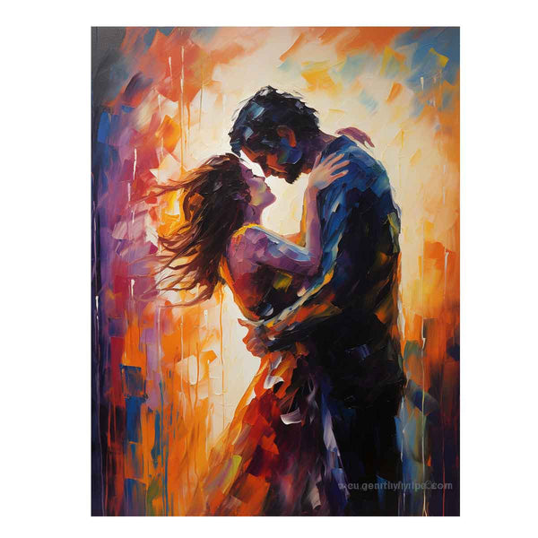 Modern The kiss Painting Inspired