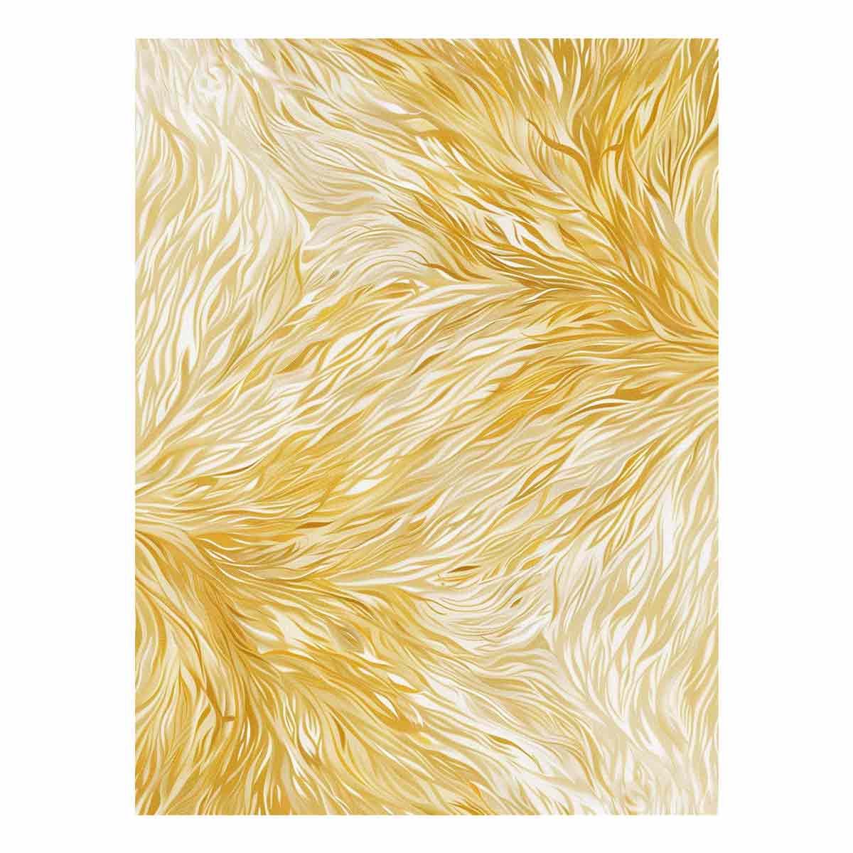 Elegant gold feather pattern canvas art for calm luxury bedroom or hallway decor.