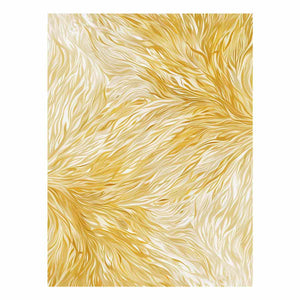 Elegant gold feather pattern canvas art for calm luxury bedroom or hallway decor.