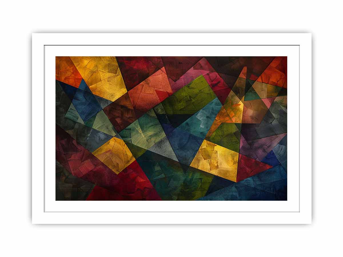 Geometric Streched canvas