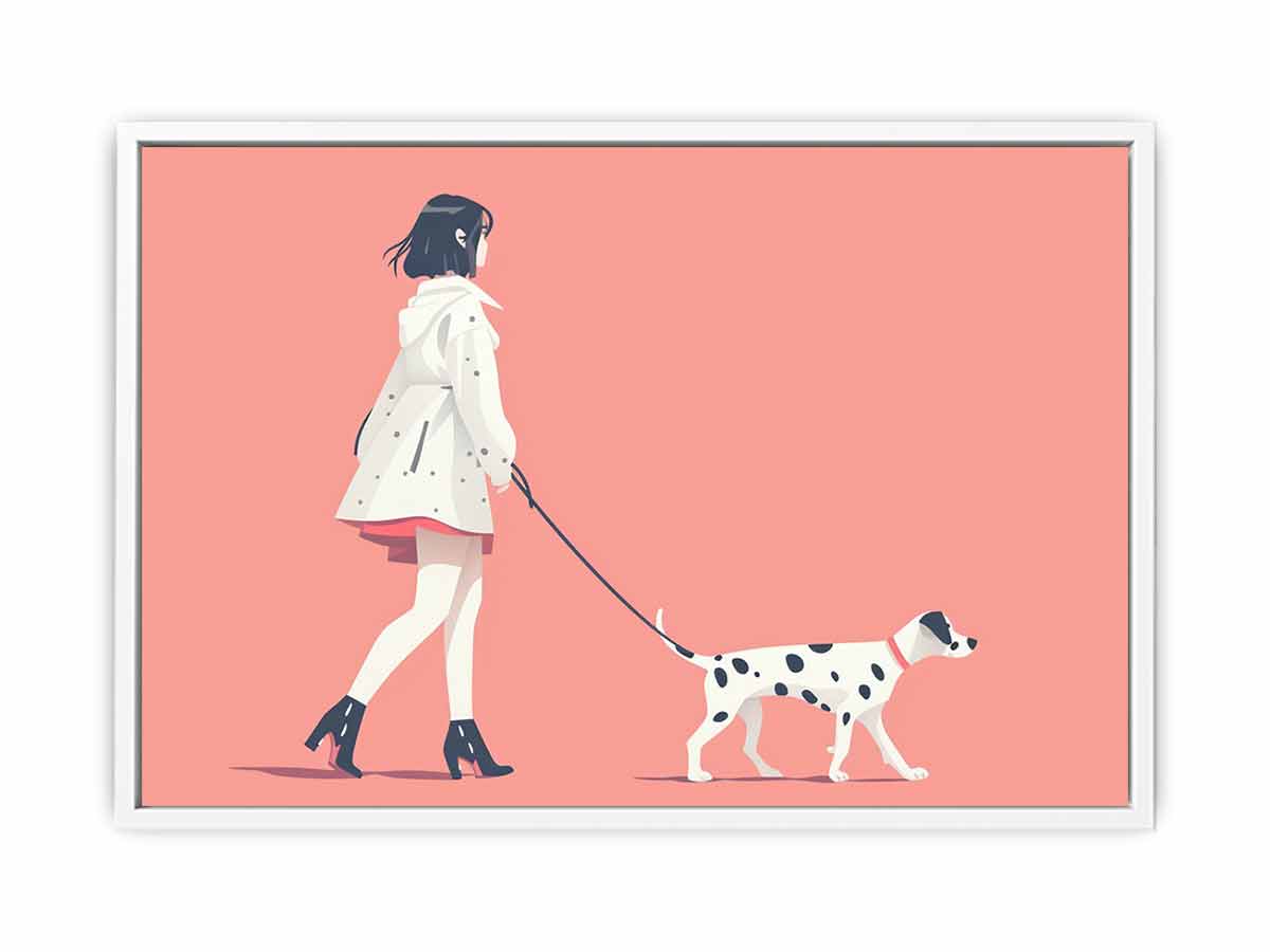 Morning walk Framed Print