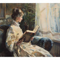 Woman Reading Painting
