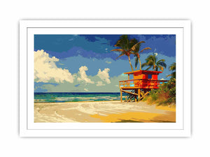 Beach Streched canvas