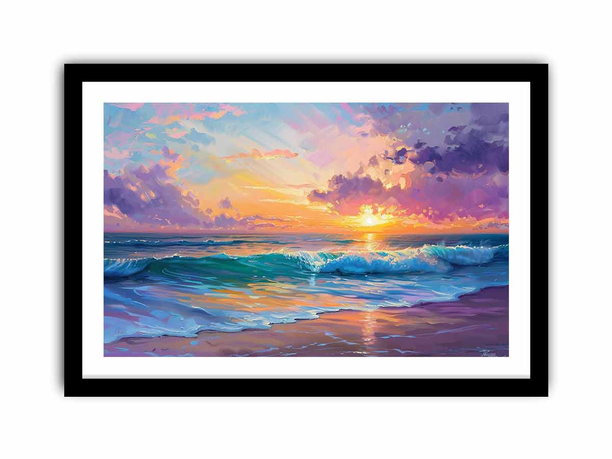 Beach Scene   Art Print