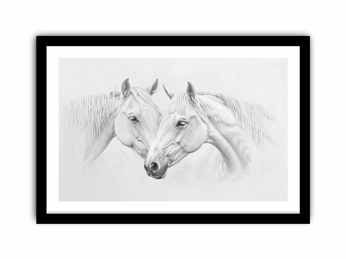 Two Horses   Art Print
