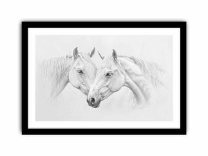 Two Horses   Art Print