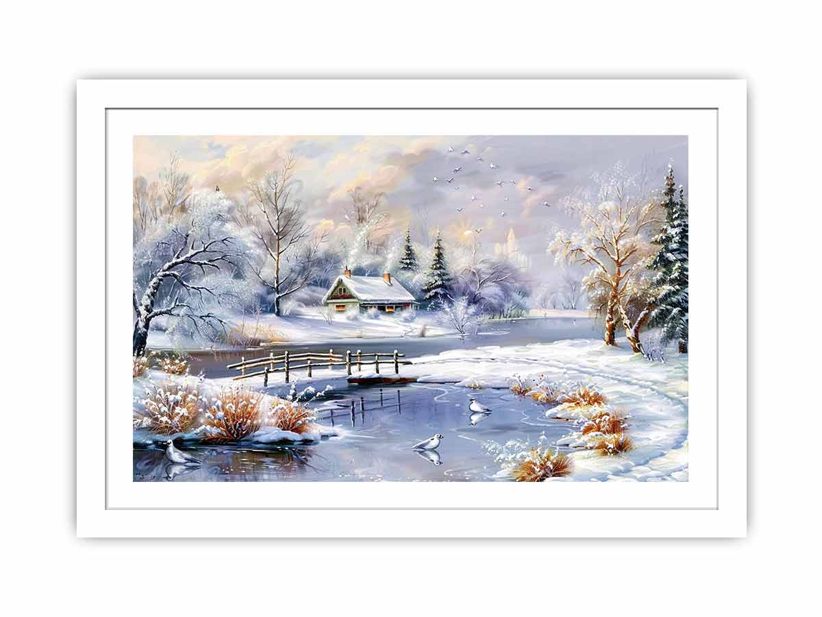 Winter Landscape Streched canvas