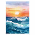 Watercolor Beach 