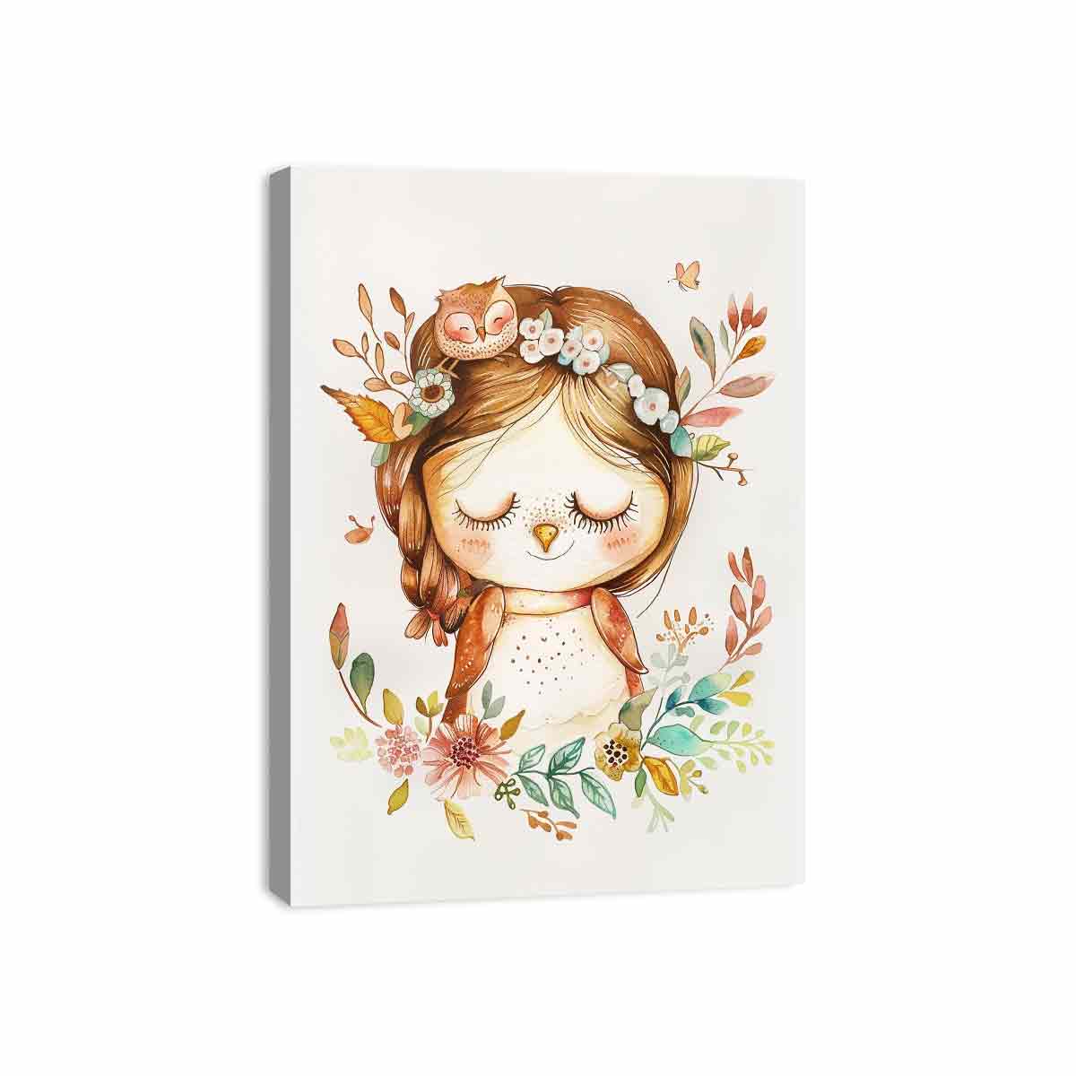 Lady Owlet Canvas Print