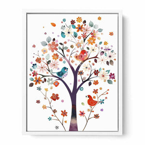 Birds On Tree Framed Print
