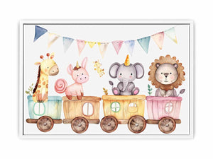 Kids Train  Framed Print