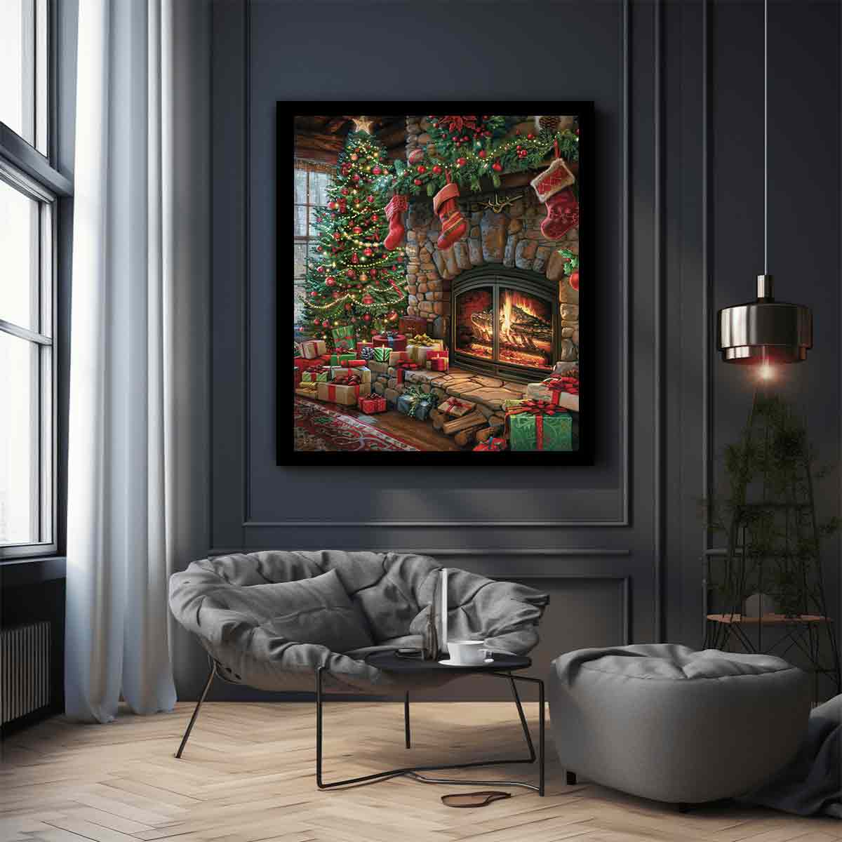 Festive Fireplace  