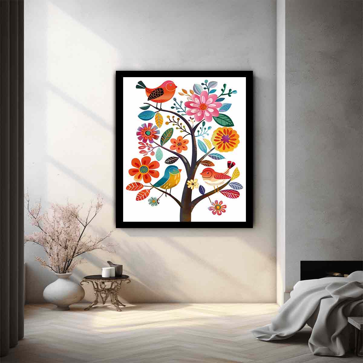 Cute Flower Birds 