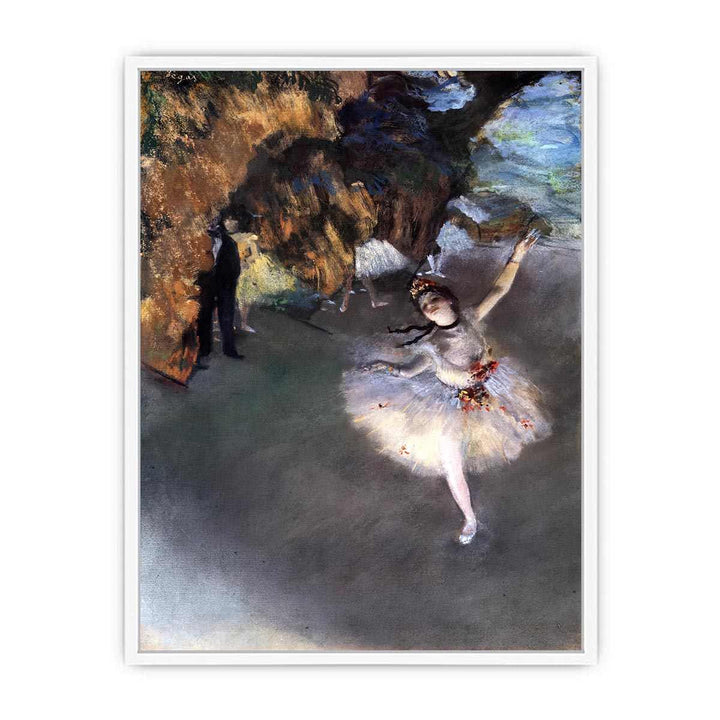 The Dancer on Stage by Edgar Degas Framed Print