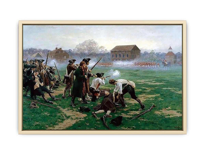 The Battle of Lexington, 19th April 1775  Art Print